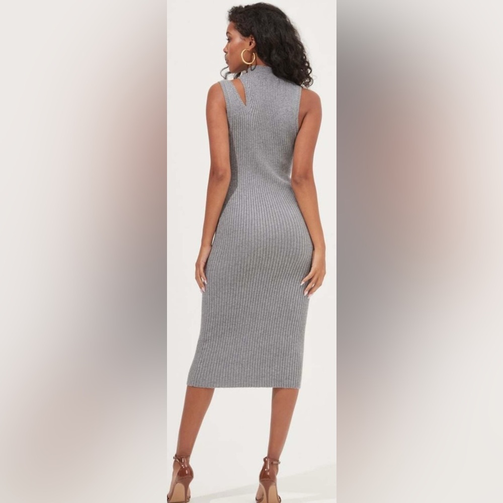 ASTR The Label Dress The Crawford sweater dress in slate size large. Grey slate